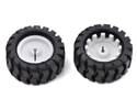 Thumbnail image for Pololu Wheel 42 x 19 mm pair with rubber tread tire